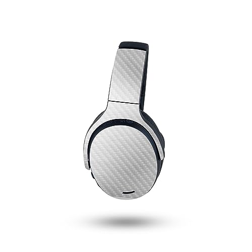Image of MightySkins Carbon Fiber Skin Compatible with Skullcandy Crusher ANC 2 - Cold Steel | Protective, Durable Textured Carbon Fiber Finish | Easy to Apply