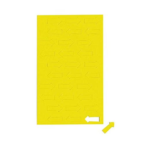 MAUL Symboles Magnétiques Cercle (50 Pièces) | Petits Aimants Pour Plannings, Calendriers Et Tableaux Blancs | Aimant 10 Mm Pour Bureau, Cuisine Et Atelier | Polyvalent Et Flexible | Jaune