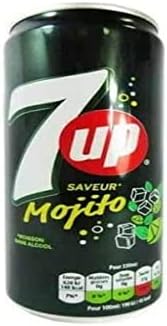 7 UP Mojito Seven up (330ML Each) Mint Lemon & Lime- NO Alcohol Pack of 24
