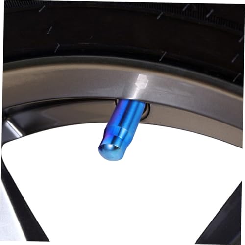 GANAZONO 2pcs Tapas de Válvula para Bicicleta en Aleación de Titanio, Cubiertas de Válvula para Neumáticos de Bicicleta de Carretera, a Prueba de Fugas, Fáciles de Instalar para Ciclismo al Aire Libre miniatura 6