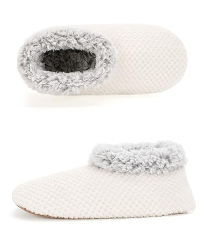 Image of Cozylook Fuzzy Slippers for Women Indoor Soft Sole Slipper Socks | Warm plush feel, non slip grippers, easy step-in, flexible bottom, bedroom and home wear