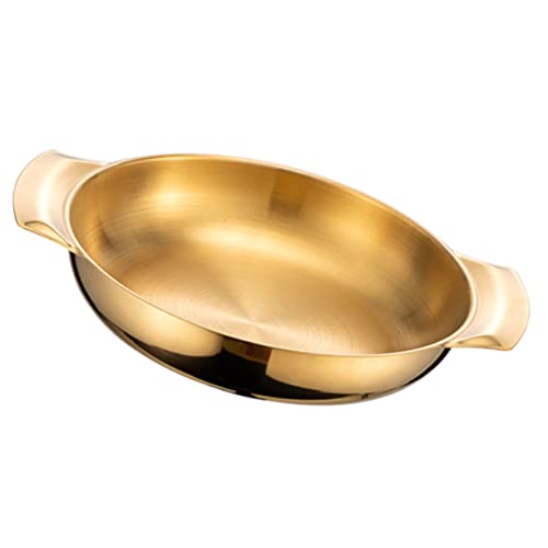 ABOOFAN Cooking Pot Stainless Steel Pot Double Handle Pot Korean Style Seafood Pan for Home