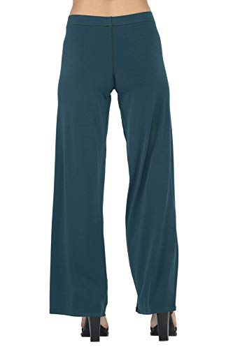 Elastic WB Wide Leg Pants - DEEP Green4