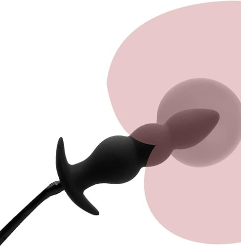 Miniatura 3 de Juguetes para adultos, expansor inflable de silicona con tapón de silicona para entrenamiento de cuentas anales, estimulador sexual anal, para