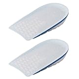 Mikikit Unsichtbare Atmungsaktive Erhöhung Einlegesohlen 2,5cm aus Elastischem Material mit...