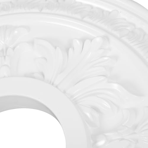 Médaillon de plafond PU robuste et décoratif pour luminaire de maison - 6