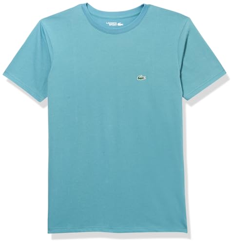 Lacoste Unisex-Child Sport Short Sleeve Crewneck Ultra Dry Classic T-Shirt, Hydro, 6 Years