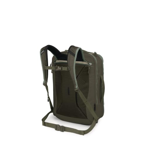 Image of Osprey Transporter Travel Pack 36 Pine Leaf, Green OS | travel backpack, carry on bag, laptop sleeve, personal item, Green color, OS size