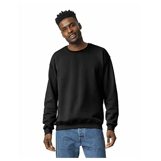 Gildan Men's Heavy Blend Crewneck Sweatshirt - Medium - Black
