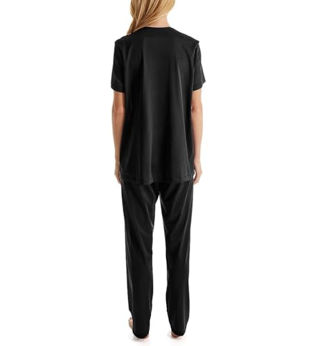 Image of Exquisite Form 90107 Women's Nylon Tricot Short Sleeve Matching Pajama Set