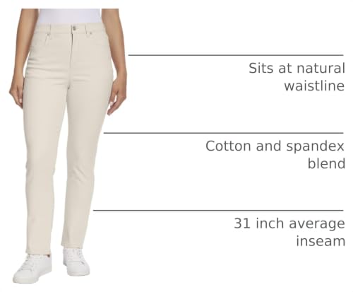 Image of Gloria Vanderbilt Womens Amanda Classic High Rise Tapered Jean Petite