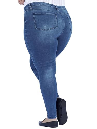 Royalty For Me Womens Women's Plus Size High Rise Skinny Jeans3