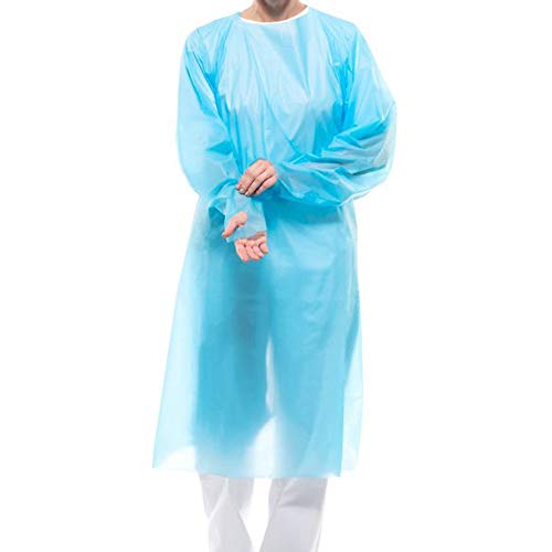 Bata con agujero para el pulgar en polietileno clorado impermeable XL