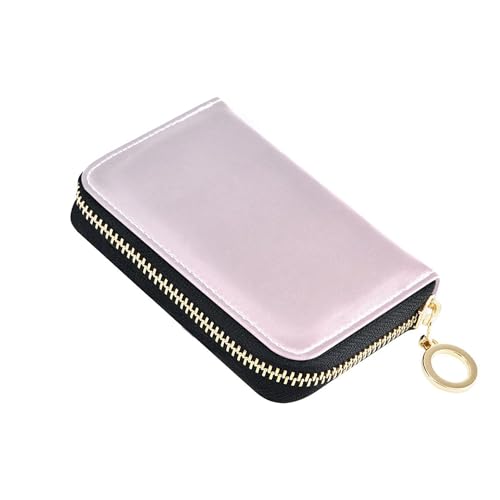 RFID Blocking Credit Card Wallets Cute Womens Wallets Zip Around Small Travel Cash Wallet with Coin Pocket Cute Pink Gradient