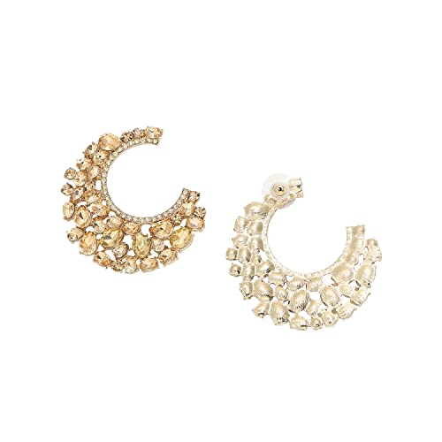 Image of SOHI Hoop Earring For Women and girls, Indo-western Earrings, Fashion Accessories, jewellery for women, Fancy earrings, artificial earrings for ladies