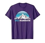Retro Ski Mammoth, CA Illustration - Vintage Snow Mountain T-Shirt