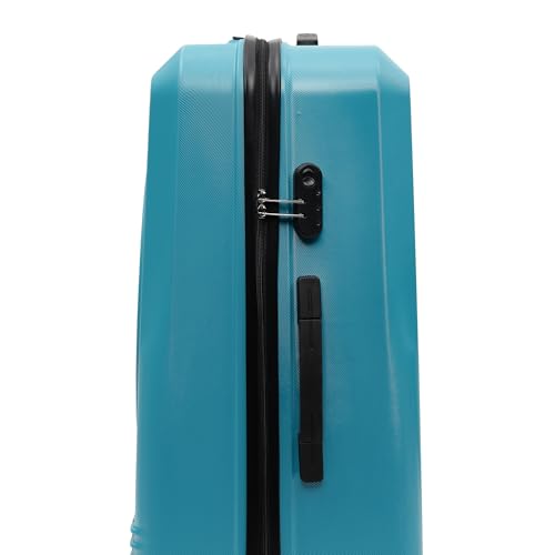 Image of YAYAVAR Batman Trolley Suitcase - 85L, Cabin Luggage with 8 Spinner Wheel, Hard Shell Polycarbonate Suitcase, Number Lock, Water Resistant, Luggage Bag for Travel (Teal & Black, 67cm, Medium)
