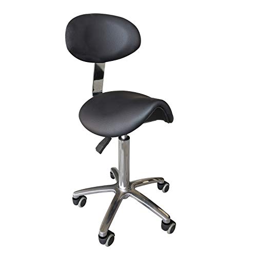 Taburete con Respaldo (NEGRO) Cover