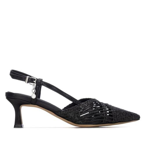 XTI   Zapatos de Salón Mujer Negro   Calzado Cómodo y Versátil   Moda Casual   Modelo 14530102 (Talla 39)