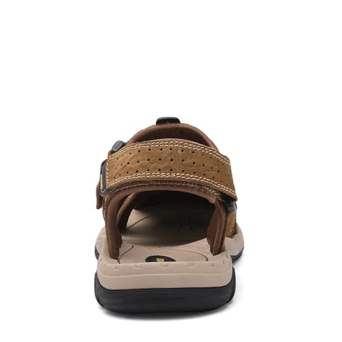 Men's Hiking Sandals Outdoor Closed Toe Adjustable Walking Sandal Waterproof Non-Slip Casual Sandals Water Shoes4