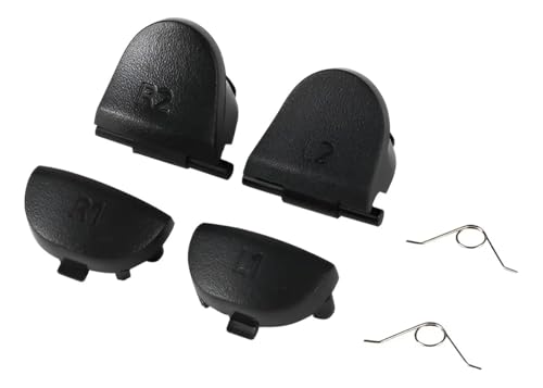 Kit de Botones L1 L2 R1 R2 con Muelles   Reparación de Gatillos con Herramientas de Apertura Compatible con Mando PS4
