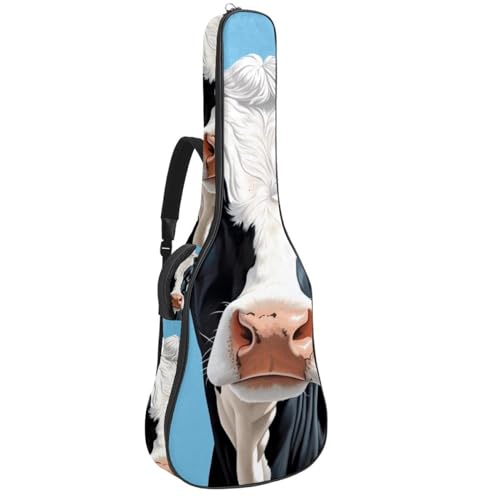 Sac pour guitare acoustique de 101,6 cm imperméable à motif vache