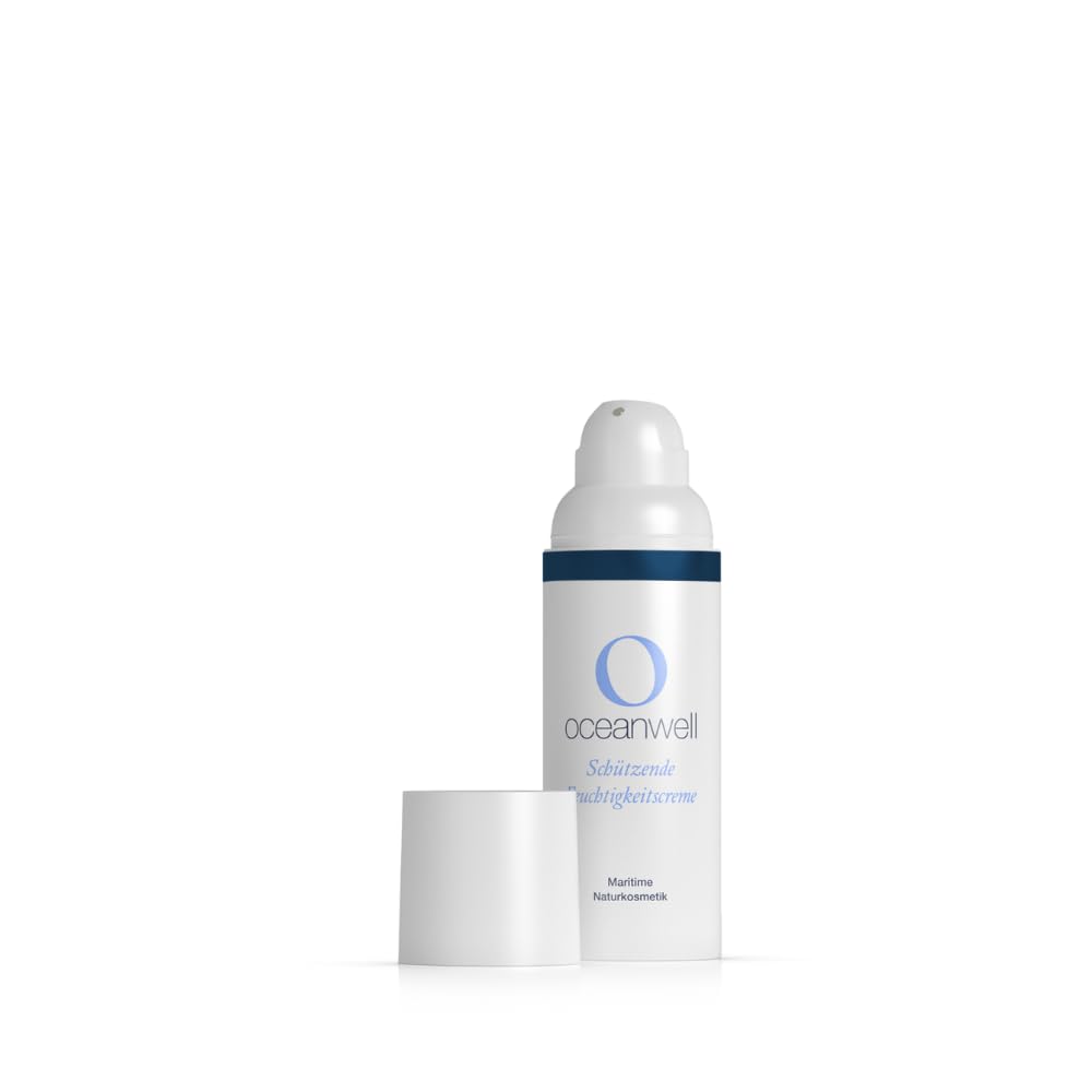 Oceanwell Basic | Schützende Feuchtigkeitscreme | NATRUE zertifiziert | Hochkonzentrierter Algenextrakt spendet intensiv Feuchtigkeit | 2 x 50 ml