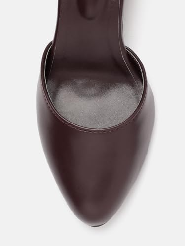 Image of Marc Loire Women's Pointed Toe Block Heel Fashion Sandals with Buckled Ankle Strap
