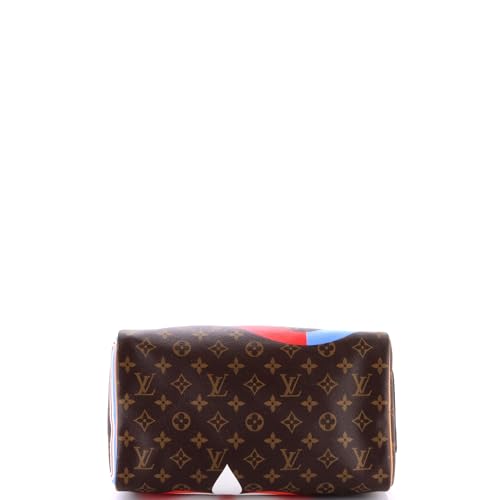 Pre-Loved Speedy Bandouliere Bag Limited Edition Game On Monogram Canvas 30, Print4