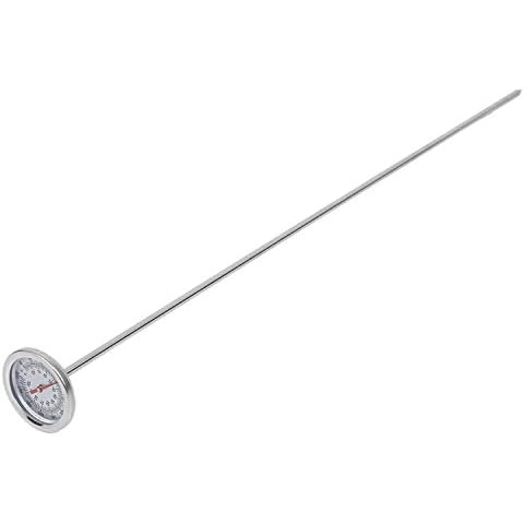Facibom Compost Soil Thermometer 20 Inch 50 cm Length Premium Food Grade Stainless Steel Measuring Probe Detector Cover