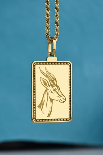 Collier rectangulaire Okapi en argent plaqué or, votre accessoire style au quotidien - 2