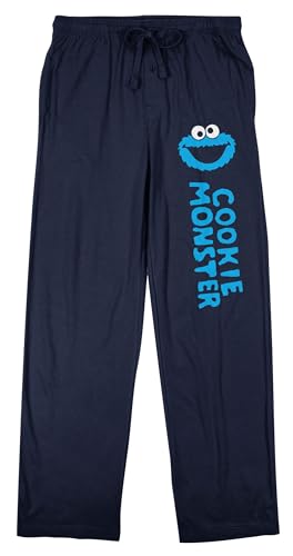 Sesame Street Cookie Monster Men's Navy Blue Sleep Pants