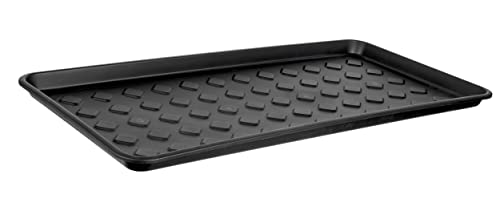 BigDean Schuhabtropfschale Schuhablage groß - Abtropfschale für Schuhe - 71,5 x 34,5 x 3 cm - Schuhmatte mit erhöhtem Rand - Schuh-Abtropfschale für Regen, Herbst & Winter - Made in EU