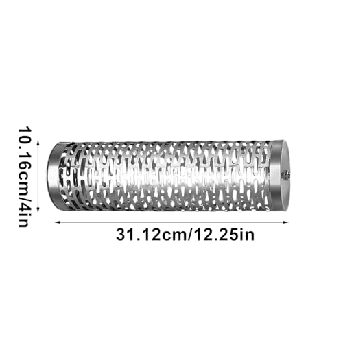 Cesta de asador rodante de acero inoxidable para verduras en barbacoa y camping exterior 7