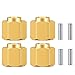 RCHUBAM 7mm Brass Wheel Hex Hub Extenders Adapter 4/5/6mm Thickness for 1/18 TRX-4M Bronco RC Crawler Car (6mm)