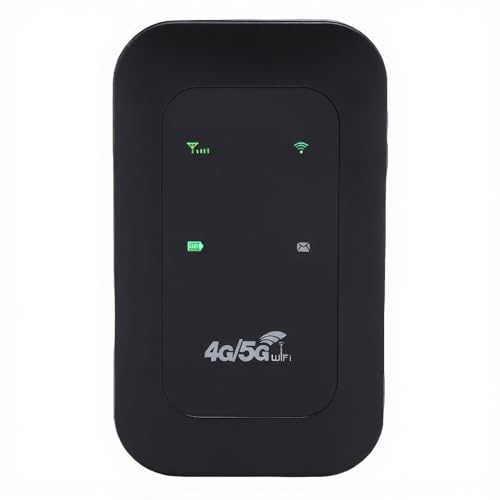 Routeur Mobile 4G 5G avec Vitesse de 300 Mbps, 10 Appareils Connectés, Emplacement de Carte SIM, Batterie de 10 Heures, pour L'ordinateur Portable de Tablette...