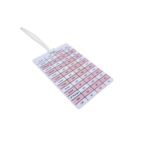 SWVL Sports Stock Yardage Gapping Chart (Pack of 1), 120mm X 100mm, White