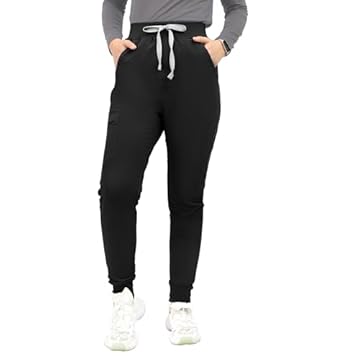 best high waisted scrub pants