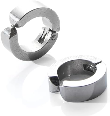 （03:00時点） [SEIYA INTERNATIONAL] イヤーカフ メンズ レディース イヤリング フェイクピアス ノンホールピアス フープイヤリング (シルバー)