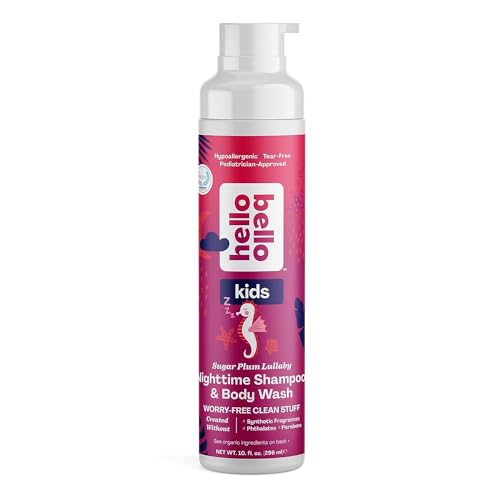 Image of Hello Bello Kids Shampoo and Body Wash, Gentle Hypoallergenic Tear-Free Formula, Vegan and Cruelty-Free, Creamy Coconut Scented - 10 fl oz