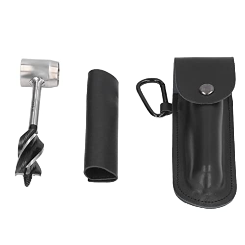 Barrena Manual, Llave de Barrena Manual de Acero de Alta Velocidad Taladro Manual Barrena Manual con Alta Precisión para Construir Muletas, Parrillas para Barbacoa, Trampas para