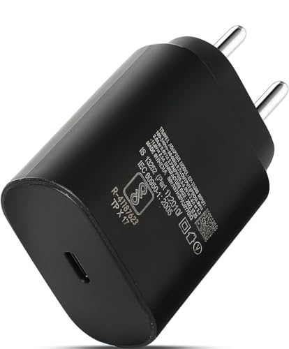 Image of Original USB Type C Charger Compatible with Samsung M54 5G M53 5G M33 5G M23 M62 M52 M32 M22 M51-Black GFR575