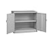 Tennsco J2442SU Heavy Gauge Steel Welded Counter High Jumbo Storage Cabinet, 48" Width x 42" Height x 24" Depth, Light Grey