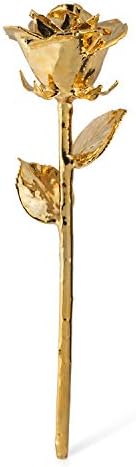 Forever Rose Real 24K Gold Rose, Genuine One of a Kind Rose Hand Dipped in 24K Gold Roses to Last a Lifetime