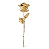 Forever Rose Real 24K Gold Rose, Genuine One of a Kind Rose Hand Dipped in 24K Gold Roses to Last a
