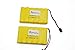 Blomiky 2 Pack 7.2V 700mAh Ni-Cd Rechargeable Battery Pack with SM 2P Plug Replacement for Old Version 15 Channel Huina 1550 550 RC Excavator 7.2V 700mAh Yellow 2