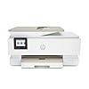 HP Envy Inspire 7955e Impresora de inyección de tinta todo en uno, impresora inalámbrica, escáneres de copia de 2.7 pulgadas, pantalla táctil de 15 ppm, color negro, 10 ppm, teléfono a color