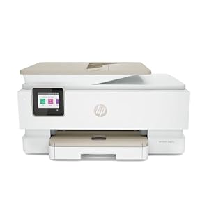 HP Envy Inspire 7955e Impresora de inyección de tinta todo en uno, impresora inalámbrica, escáneres de copia de 2.7 pulgadas, pantalla táctil de 15 ppm, color negro, 10 ppm, teléfono a color