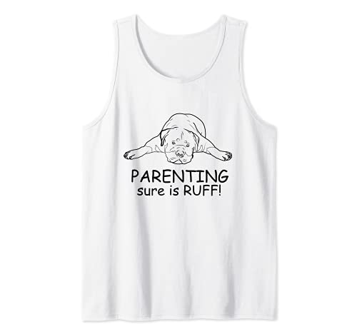Rottweiler Dog Love-r Cute Funny Dog Mom Tank Top, White, S