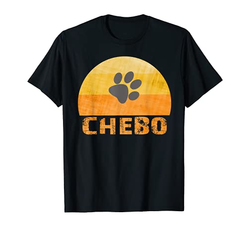 CHEBO DOG 70th 80th 90th T-Shirt, Black